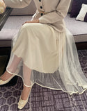 Pierre Double Tulle Banding Skirt
