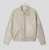 Fade leather jacket