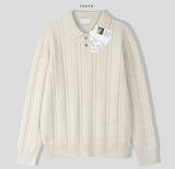 Modal Cable Collar Knit