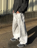 Snap Wide Dirty White Denim