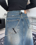 Ruchen ribbon ball chain belt