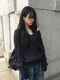 Haren Deep V-neck Loose Fit Knit