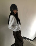 [Sweatshirt + Halterneck set] Doe Layered Holder Neck Sweatshirt
