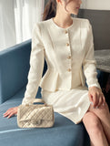 Kime Tweed Peplum Jacket