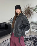 Ennis Leather Patch Waffle Beanie