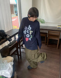 Hoind Printing Over Long Sleeve Tee