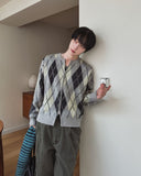 Cood Argyle Mohair Cardigan
