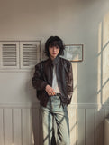 Ito Two Way Crack Leather Jacket