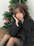Anju Fur Collar Quilted Short Jacket