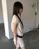 Yukia Rose Vintage Snap Leather Belt