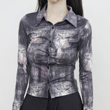 [NONCODE] Nipe Vintage Printed Shirt