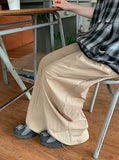 Shumed Nylon Banding Wide Pants