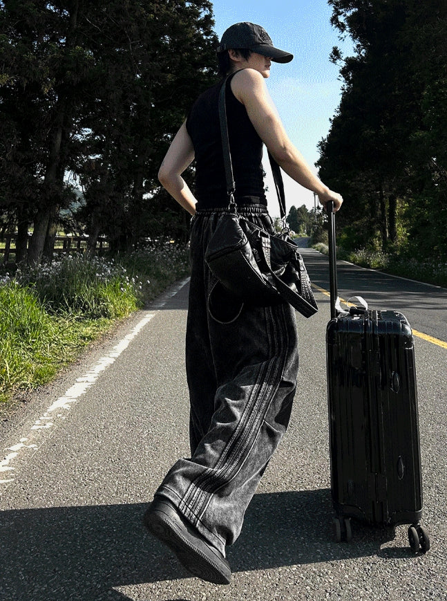 [COSYHARU公式] Pigment Track Wide Training Pants COSYHARU (コシハル) - ピグメントトラックワイドトレーニング