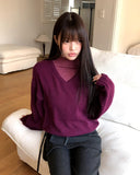 Berun Stripe Half Polar Brushed T-shirt