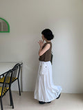 Mimoru Punching Layered Ribbon Knit Vest