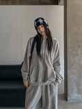 Knits incision wide jogger pants