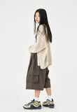 Mesh summer 2-way knit hood zip-up