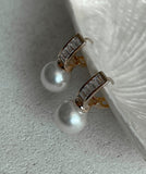 Duelve Cubic Pearl Earrings