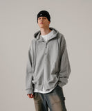 Heavy Loop Neck-up Hood Zip-up