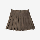 Cannes Leather Tennis Skirt