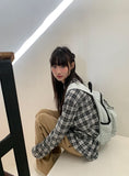 Kanpav Check Over Long Sleeve Shirt