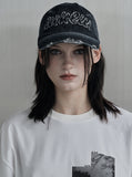 [mnem] damage denim ball cap