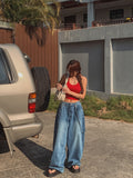Soma Chain Balloon Denim Pants
