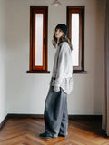 Deep Blue Balloon Denim Pants