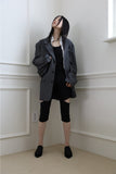 Wrinkle cropped shirt