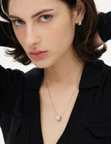 Essence Silver (W) Moissanite Triple Necklace