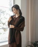 Teiel Wool Knit Muffler