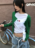 SMALL HEART HALF T