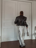 Dirty Painting Line Wide Pants
