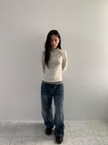 Soyan denim wide pants