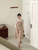 Serindy Collar Trench Color Matching One Piece