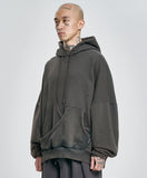 Curve Pocket Washed Hoodie