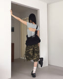 Poonut Back Slit Taping Short-Sleeved T-Shirt