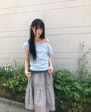 Hutom Lace Midi Skirt