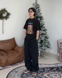 Deo Peach Diagonal Wide Pants