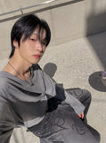 Wind Mohair V-neck Knit