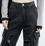 Tratt Cargo Denim Pants