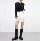 Miket Tiered Frill Skirt