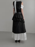 Romeli Frill Cotton Long One Piece