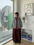 Nirubi Hood String Wind Jumper