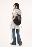 Wrinkle washed crack bootcut denim pants
