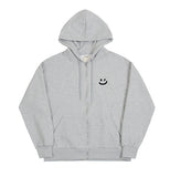 Small Drawing Smile Hood Zip-up