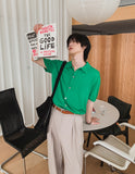 Biel Summer Linen Collar Half Cardigan