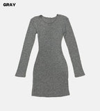 Slim wear fit rib one piece