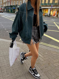 (UNISEX) Raper Leather Balloon Jacket