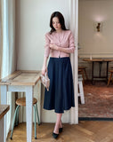 Miette Ribbed Sleeveless Cardigan Set